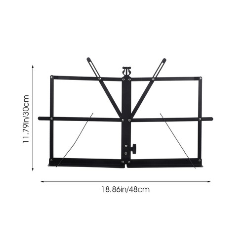 Adjustable Sheet Stand Folding Guitar Stand Piano Note Stand - Afbeelding 10 van 12