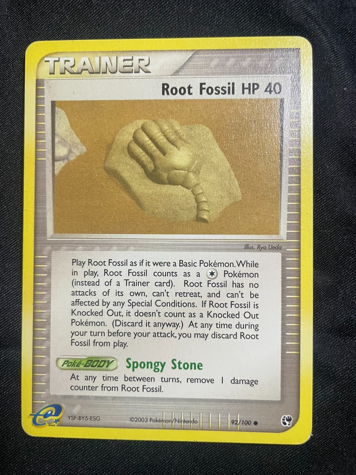 Root Fossil  92/100Trainer Pokemon Card TCG