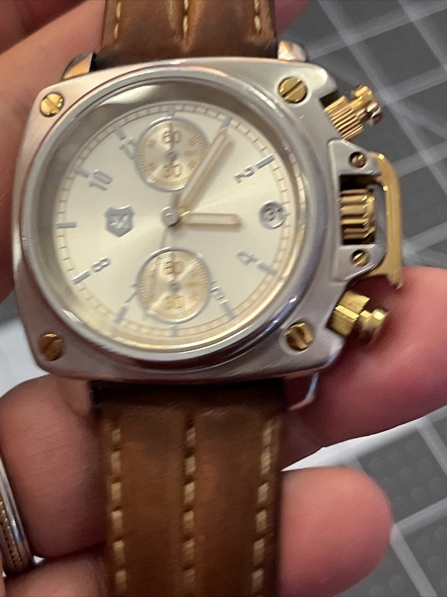 ANDREW MARC PRE-LOVED AUTHENTIC GOLDPLATED & ORANGE LEATHER & CRYSTALS WATCH Andrew Marc Watches for Women - Poshmark main image 2