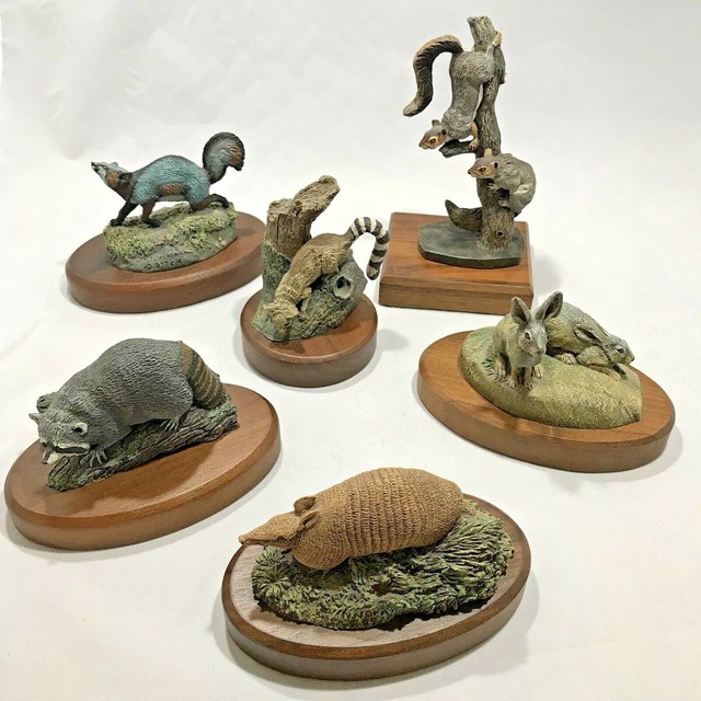 AUDUBON BRONZES Hamilton Collection Deaton Animal Wildlife Figurines