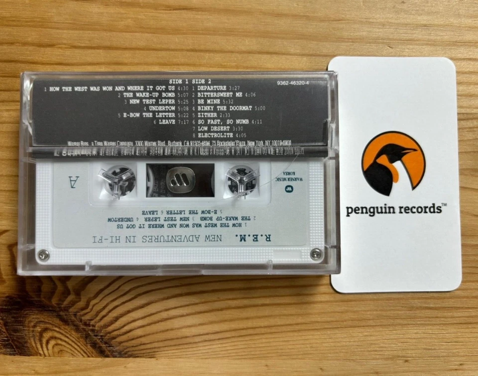 R.E.M. - NEW ADVENTURES IN HI-FI CASSETTE TAPE KOREA EDITION BRAND NEW SEALED - Image 3 of 4