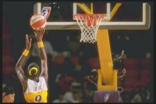 Lisa Lesile Los Angeles Sparks shoots a foul shot the Charlotte St- Old Photo