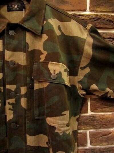 POLO RALPH LAUREN RRL CAMO 13STAR MILITARY HBT USMC P-44 JERSEY