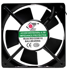 1 PCS Rengang Fan RG1225B110 AC220V/240V 120 120 25mm 2 wire Aluminum frame