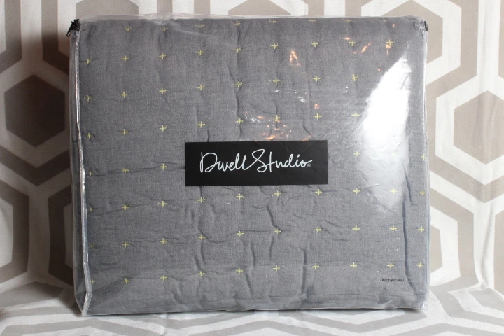 Liquidación! Juego completo de ropa de cama gris Dwell Studio Dwelstudio Theo Quilt Sham $249 Foto 2 de 3