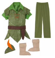 NEW Authentic Disney Store Peter Pan Costume sz 4 NWT