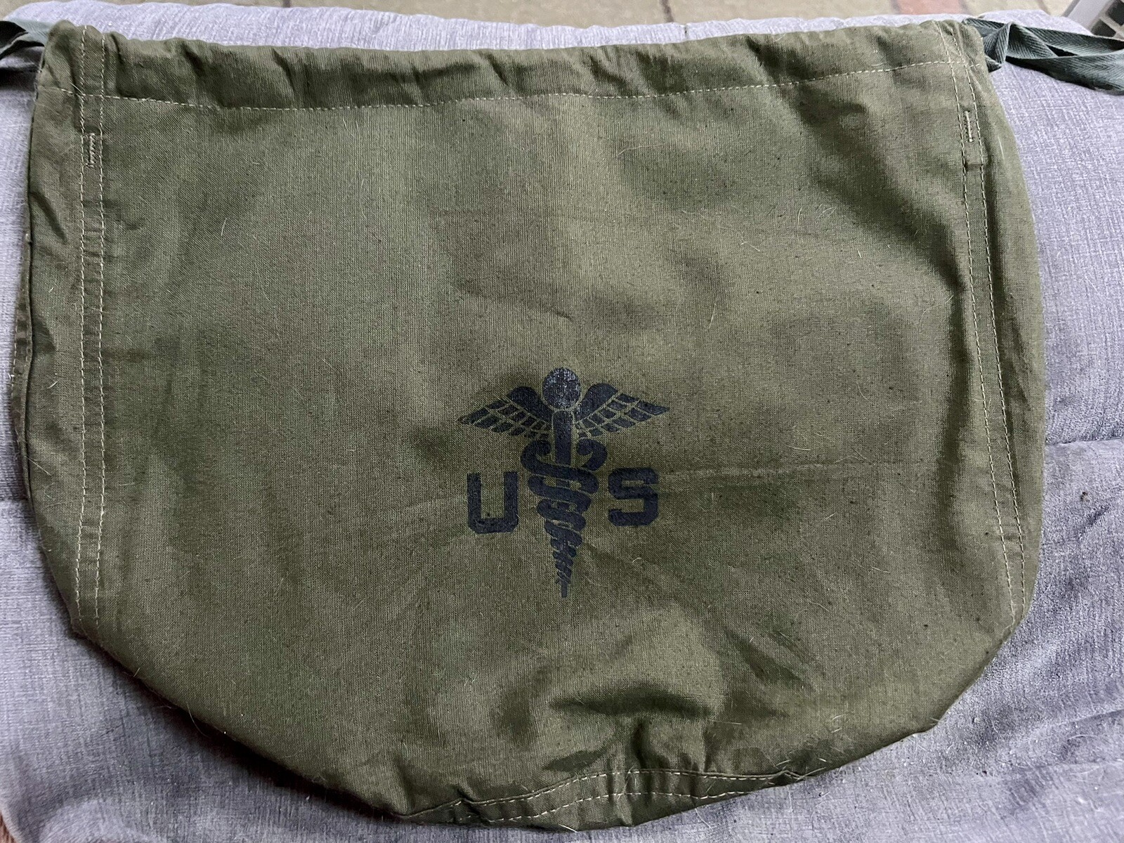 US ARMY Military Drawstring Patient's Effects Belongings Satchel Bag | eBay