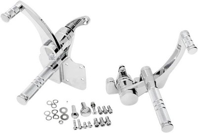 Accutronix Diamond Forward Controls Chrome FC205-SIC Harley FLH 97-08