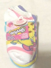 8 Pairs Shopkins Ankle Socks Sz S 6-10 