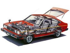 Cars nissan auster gt coupe Desk Mat Stitched