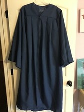 Graduation Gown Navy Blue by Oakhall Green weaver 6  to 6  2  