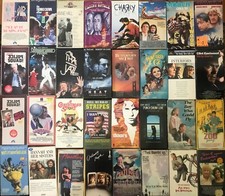 Vintage VHS Lot 40 of 60s 70s 80s Films Classics Drama Comedy Action