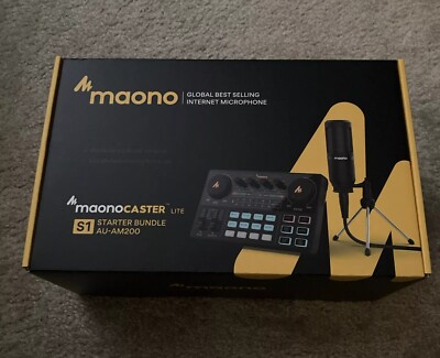 Maono MaonoCaster Lite AU-AM200 S1 Starter Bundle Portable Podcast/Gaming