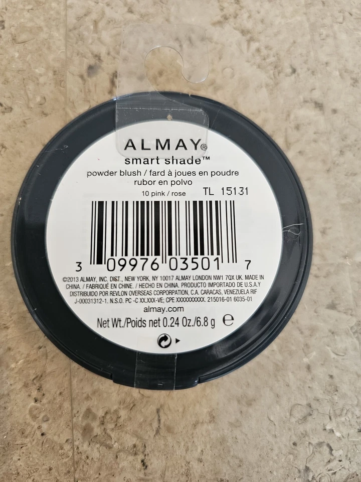 Almay Smart Shade Powder Blush 10 Pink Rose  0.24 oz Discontinued Sealed - Image 2 of 2