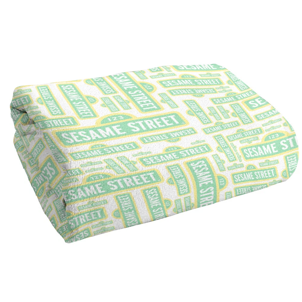 Sesame Street Puzzle Pattern Officially Licensed Beach Towel 30"x60"