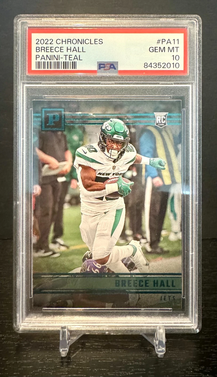 Breece Hall Panini Chronicles Panini #PA11 Teal