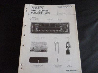 Original Service Manual Kenwood KRC-21R KRC259R/RY