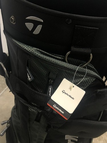 NEW TaylorMade Lite, Sturdy Golf Bag in Black with FlexTech Stand, 6-Way Divide - Picture 2 of 9