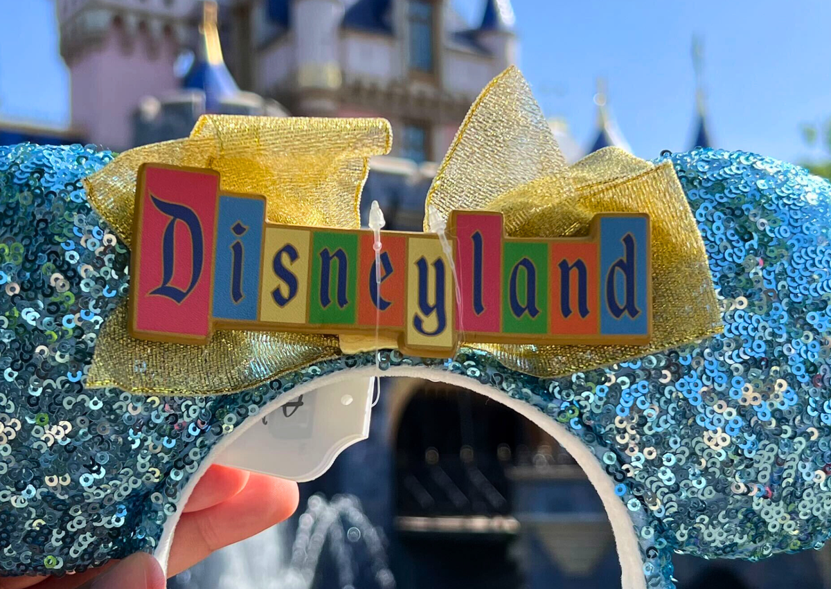 NEW Disney Parks Disneyland marquee sign mouse ears vegan leather ❤️New Mickey and Minnie Ears in Walt Disney World  main image 4