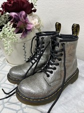 Dr. Martens Air Wair 1460 Glitter J Zip Combat Boots Kids Girl  s EU 29 US 12 M