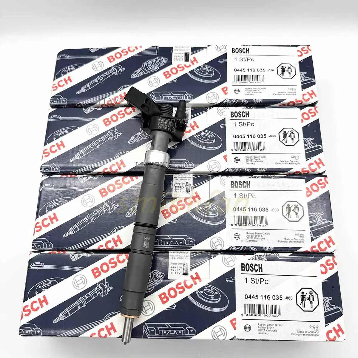4X Fuel Injector 0445116035 03L130277C for Volkswagen T5 2.0 TDI Amarok Multivan