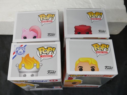 4 Funko Pop! Torchy SE, Red Rocker 15, Stretch Armstrong 01, Cotton Candy 61 - Picture 9 of 9