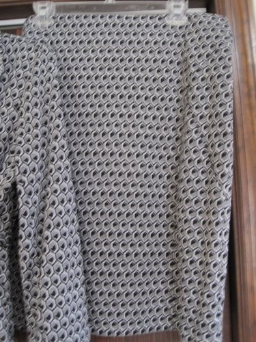 Harve Benard XL jacket 12 skirt suit black white belted made in USA - Picture 3 of 7