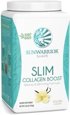 Sunwarrior Slim Collagen Peptides Powder with Vitamin C, Biotin Gluten Free Keto