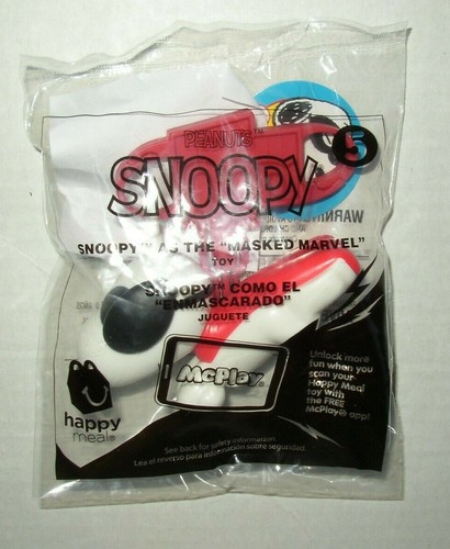 Snoopy as The "Masked Marvel" #5 McDonald's Happy Meal Toy 2020 Peanuts - Picture 7 of 8