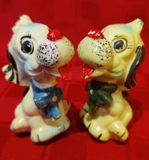 Vintage Cute Dog Salt and Pepper Shakers - Japan Artmark