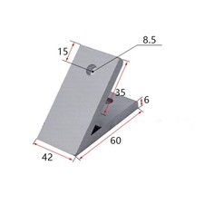 DIY Projects 45 Degree Angle Bracket Easy To Install Long-lasting Performance