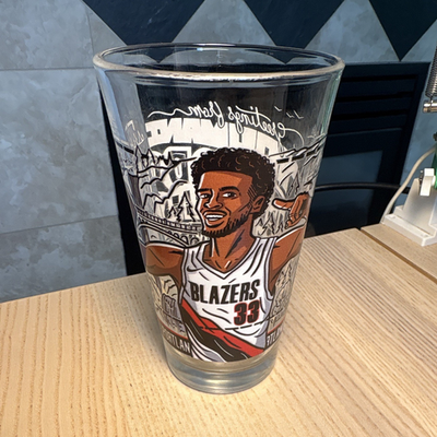 #ad #ad Portland Trail Blazers Toumani Camara Glass Never Used New $51.00