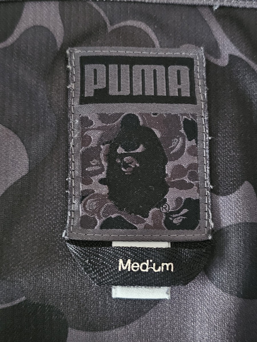BAPE × Puma Shirt Mens Medium Camo BAPE FC Soccer Jersey Dry Cell