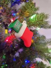 2 Pcs Stocking Christmas Tree Ornament – Plastic Festive Xmas Stocking Decor