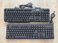 DELL MODEL SK-8115 CORDED BLACK KEYBOARD  Unbranded Extra Wired Keyboard TESTED