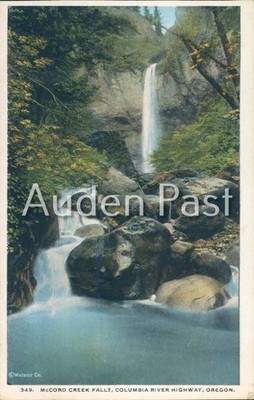 McCord Creek Falls Columbia River Highway Oregon Vintage Postkarte Weister