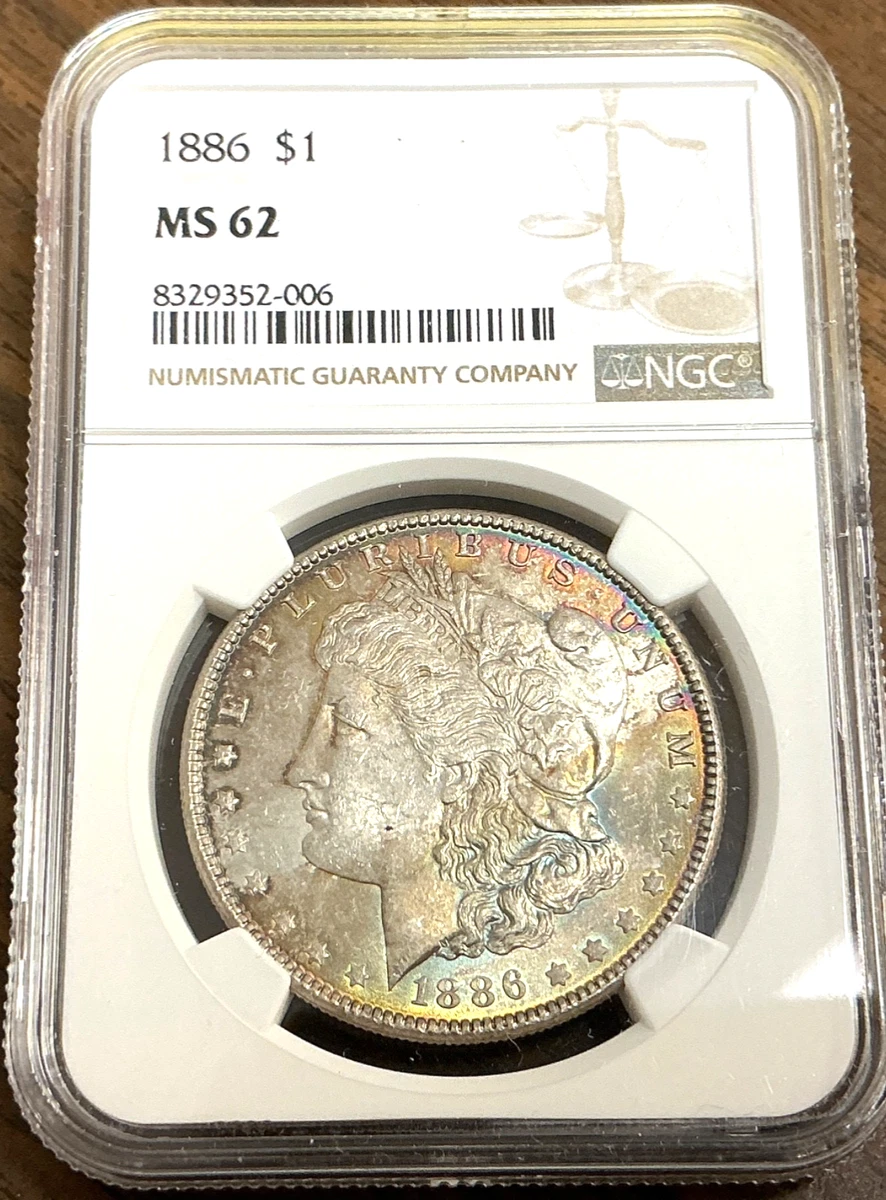 MS 62 Graded 1886 Year Morgan US Dollars (1878-1921) for sale | eBay