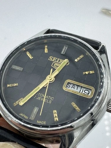 Seiko  6309-5160 Chess Dial Automatic Watch Vintage