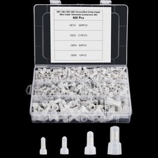 600pcs Closed End Crimp Connectors, Terminals, Closed End Wire Crimp Connecto...