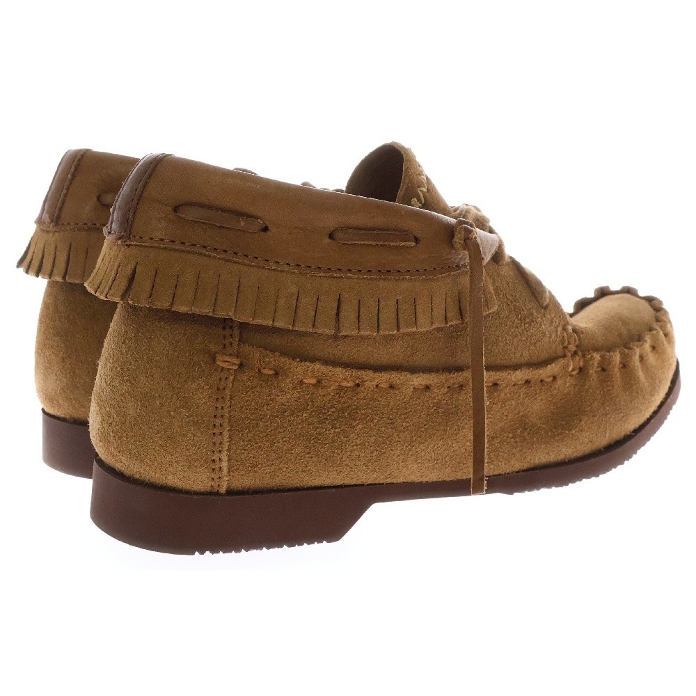 Visvim Nakoda Boots Mid-Folk Suede Brown Size 7 Leather Slip