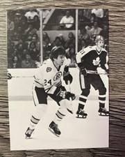 1991 BOSTON BRUINS SPORTS ACTION B&W HOCKEY CARD = TERRY O'REILLY