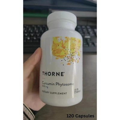 Thorne Sealed Curcumin Phytosome 1000 Mg Supplement , 120 Caps Exp 12 / 27