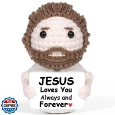 AICase Little Jesus Loves You Figures Christian Gifts, Faith Based Emotional 