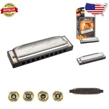 Pro Hohner Special 20 Harmonica G - Smooth Plastic, Responsive Reeds
