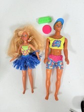 Hawaiian Fun Barbie Ken And Jazzy Summer Vintage Doll Lot Damage Read