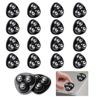 16 Stücke Möbelrollen Klein,Self Adhesive Caster Wheels 360-Grad-Drehung S