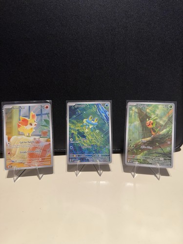 Fennekin Froakie Chespin Gen 6 Kalos Starter Trio Pokemon TCG Chaos Rising/MEP