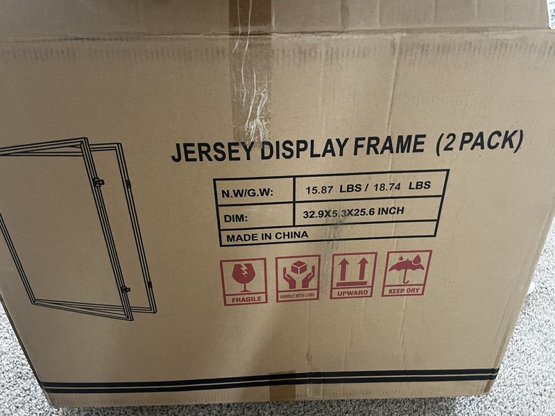 2 Pack Jersey Frame Display Case Shadow Box Sports Football Baseball Basketball