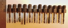 12 - 40 Drill Bits, .0980 Drill Bits 1/4-28 Threaded Drill Bits Aircraft Tools