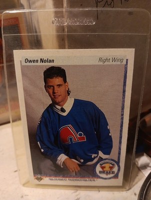 upperdeck ice hockey 1990/91  OWEN NOLAN ROOKIE #352 MINT CONDITION PERFECTLY...